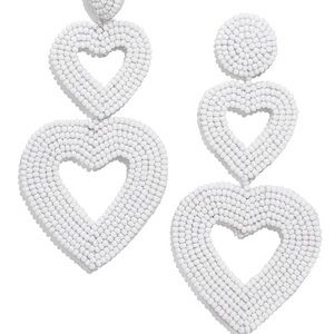 NWT Baublebar Vierra Heart Drop Earrings